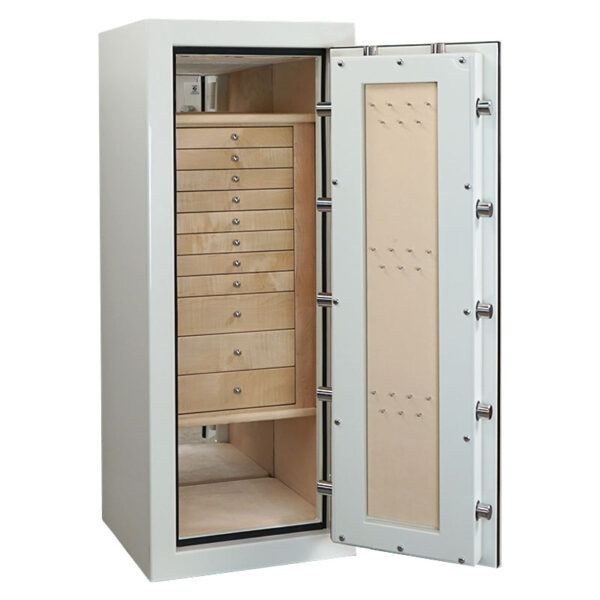 Casoro Emerald Jewelry Safe with Velvet Lined Drawers