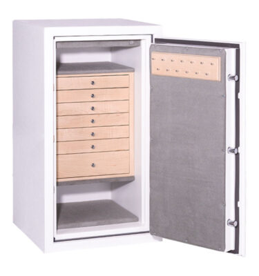 Keith - C34 Jewelry Safe in Textured White