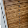 Amethyst in Alabaster with 11 Drawers in Zebra and Chrome Hardware