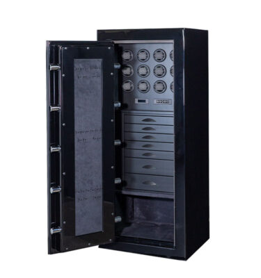 Mark - Emerald (Left Swing) Jewelry Safe in Onyx