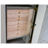 Textured Parchment, Curly Maple, Brass Hardware