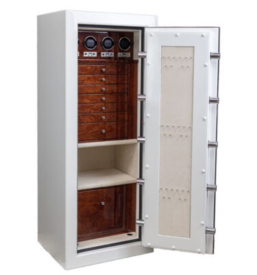 Chad - Tall Emerald Jewelry & Watch Safe in Alabaster