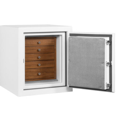Cuba - C15 Jewelry Safe in Textured White