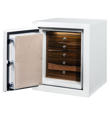 Tommy - Topaz (Left Swing) Jewelry Safe in Alabaster