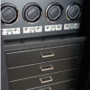 Watch Winder Panel and Drawers in Blackwood with Chrome Hardware