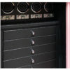 Precious Pink Amethyst with Blackwood and Chrome Drawers & Watch Winders