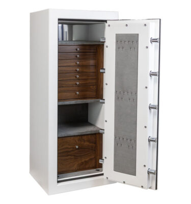 Penny - C54 Jewelry Safe in Textured White
