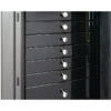 Titanium Metallic Safe with High Gloss Blackwood Drawers, Satin Chrome Hardware and Ebony Microsuede