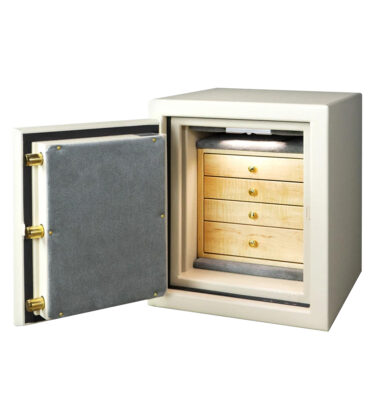 Bradly (Left Swing) - C15 Jewelry Safe in Textured Parchment