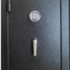 C54 Tall Jewelry Safe in Textured Black with Chrome Hardware