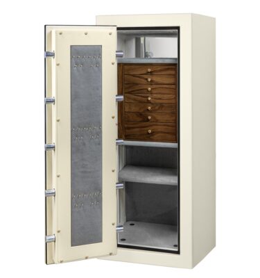 Julian - C54 (Left Swing) Jewelry Safe in Textured Parchment