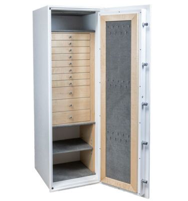 Robin - C54 (TL15) Jewelry Safe in Textured White