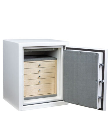 Amelia - C21 Jewelry Safe in Textured White