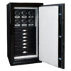 Amethyst in Onyx with Satin Chrome Hardware, Silver Mist Microsuede, 7 Blackwood Drawers and 6 Watch Winders