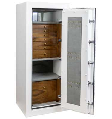 Little Rock - C54 Jewelry Safe in Textured White