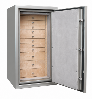 Idaho - Amethyst Jewelry Safe in Platinum