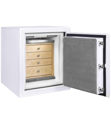 Connecticut - C15 Jewelry Safe in Textured White