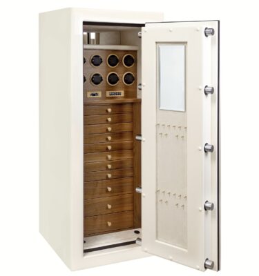 Luanne - Emerald RSCII Watch & Jewelry Safe in Warm Cream