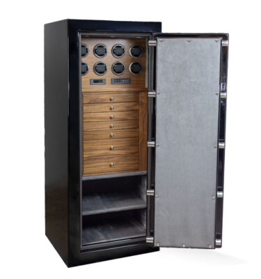 Benedict - Emerald RSCII Watch & Jewelry Safe in Onyx