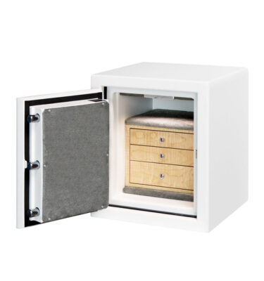 Delaware (Left Swing) - C15 Jewelry Safe in Textured White