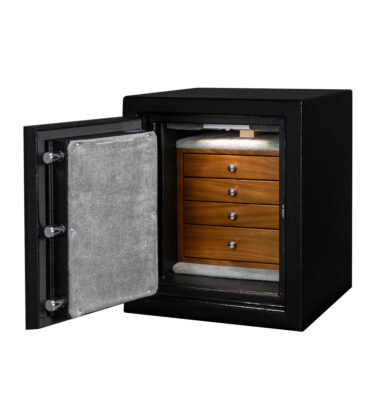 Ricky - C15 (Left Swing) Jewelry Safe in Textured Black