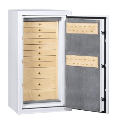 Yuma - C34 Jewelry Safe in Textured White