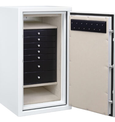 Dalia - Amethyst Jewelry Safe in Alabaster