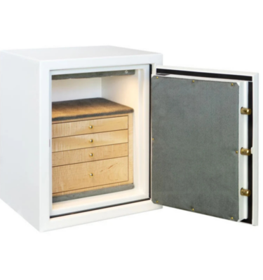 Pong - C21 Jewelry Safe in Textured White