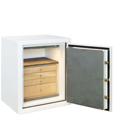 Pong - C21 Jewelry Safe in Textured White