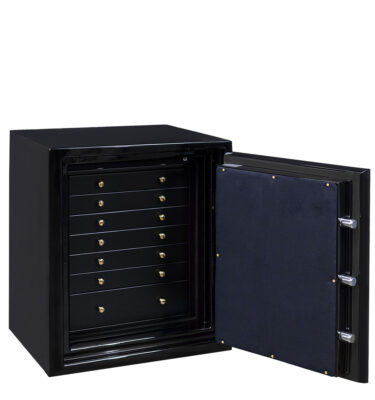 Deja - Sapphire Jewelry Safe in Onyx