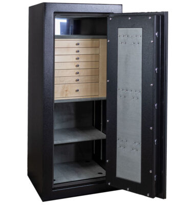 Olive - C54 Jewelry Safe in Textured Black