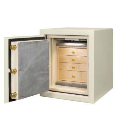 Bradly (Left Swing) - C15 Jewelry Safe in Textured Parchment