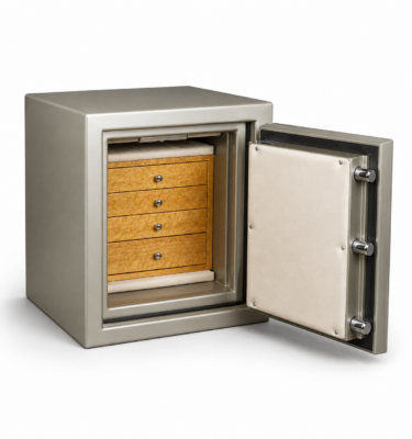 Kyra - Topaz Jewelry Safe in Platinum