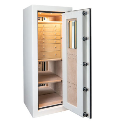 Daniella - Emerald RSCII Jewelry Safe in Alabaster