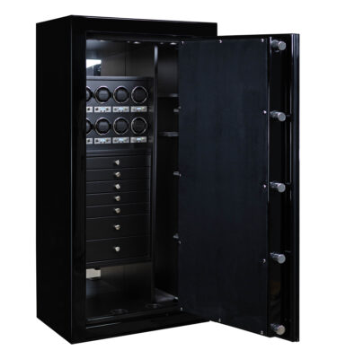 Hunter - Ruby Elite RSCII Jewelry, Watch, & Long Gun Safe in Onyx