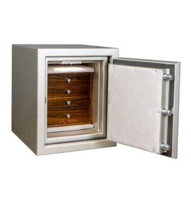 Melanie - Topaz Jewelry Safe in Platinum