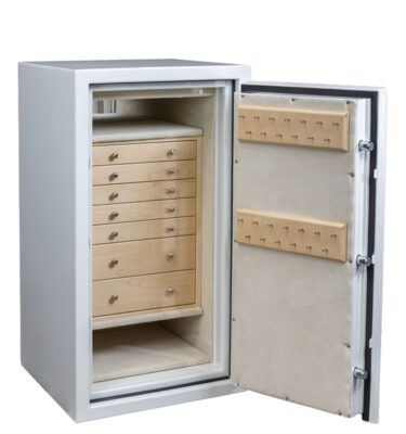 Lilleth - Amethyst Jewelry Safe in Alabaster