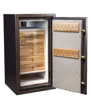 Dillard - Amethyst Jewelry Safe in Chocolate Metallic