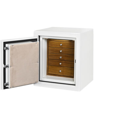 Ava - (Left Swing) Topaz Jewelry Safe in Alabaster