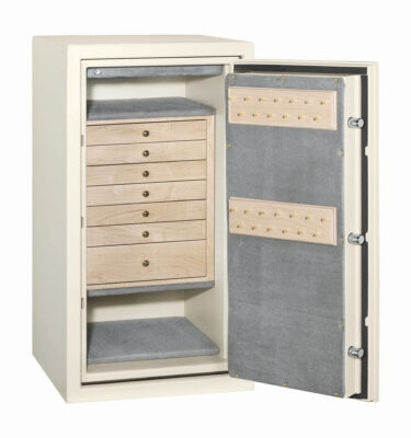 Sarah - C34 Jewelry Safe in Textured Parchment