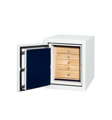 Dover - Topaz (Left Swing) Jewelry Safe in Alabaster