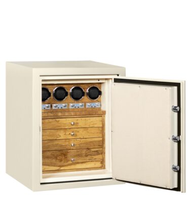 Lydia - Sapphire Watch & Jewelry Safe in Warm Cream