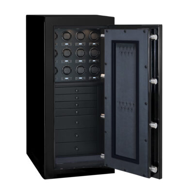 Manfred – Petite Emerald RSCII Jewelry & Watch Safe in Onyx - Fortified with Ballistic Steel