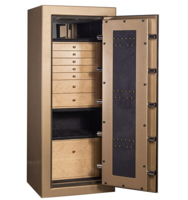 Giselle - Emerald Jewelry Safe in Bullion Gold