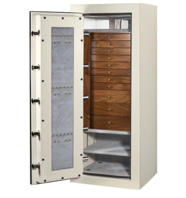 Lucy - C54 (Left Swing) Jewelry Safe in Textured Parchment