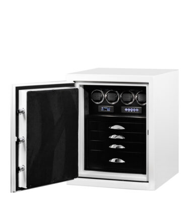 Max - Sapphire (Left Swing) Jewelry Safe in Alabaster
