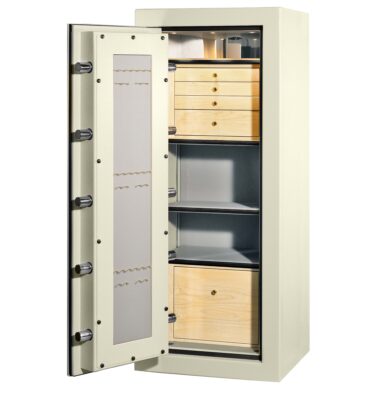 Tobin - C54 (Left Swing) Jewelry Safe in Textured Parchment