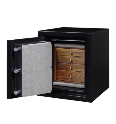 Ivan - C15 (Left Swing) Jewelry Safe in Textured Black