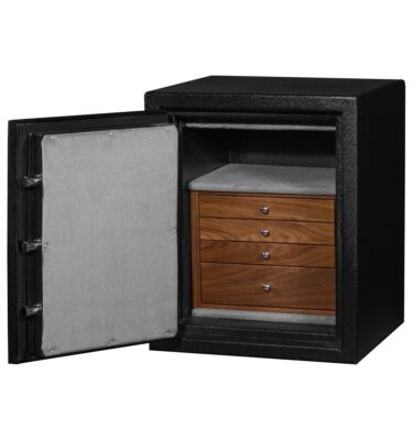 Jackson - C21 (Left Swing) Jewelry Safe in Textured Black